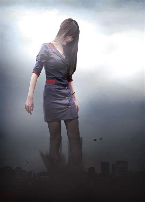 Giantess Asian Girl by Artick699 on DeviantArt