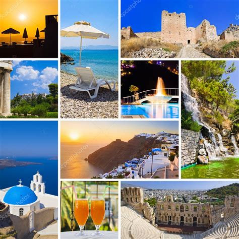 Collage of Greece travel images — Stock Photo © Violin #5490483