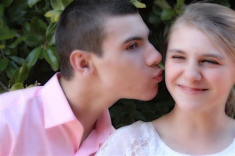 Boy Kissing Girl Free Stock Photo - Public Domain Pictures
