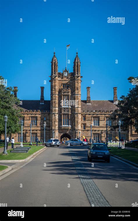 sydney university quadrangle australia  res stock photography