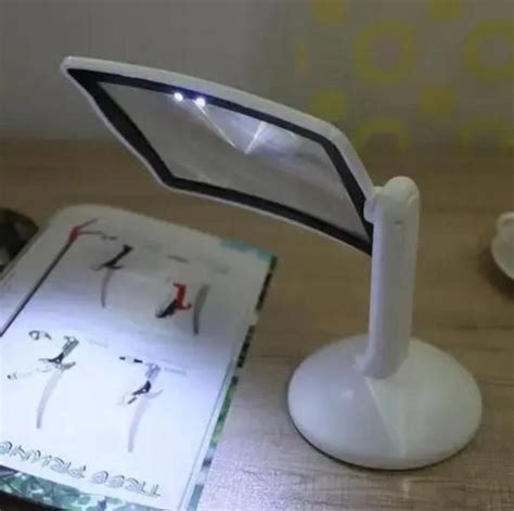 Настольная лупа с подсветкой и поворотом на 360 °C (увеличительное ...