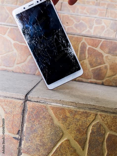 smartphone  broken screen cell phone  mobile   split