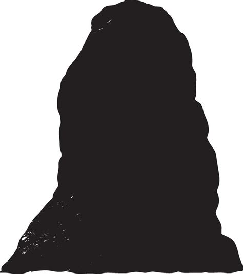 rock simple silhouette black illustration  vector art  vecteezy
