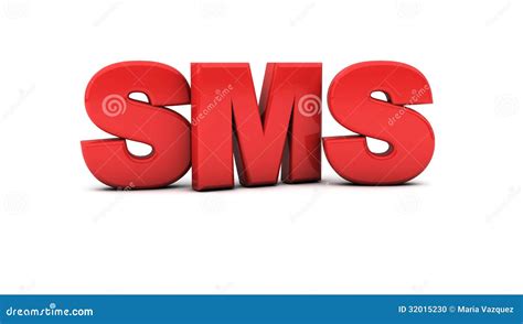 3d sms illustration stock illustration. Illustration of communication ...