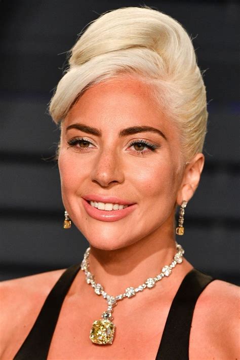 Lady Gaga Yellow Diamond Necklace Set Oscar Jewelry, Celebrity Inspired ...