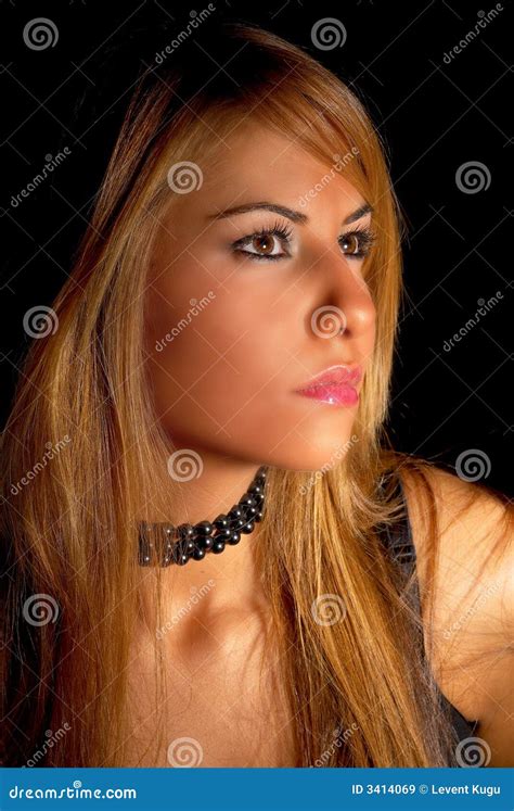 Beautiful Girl Raz S Portrait Stock Image - Image of cautious, beauty ...