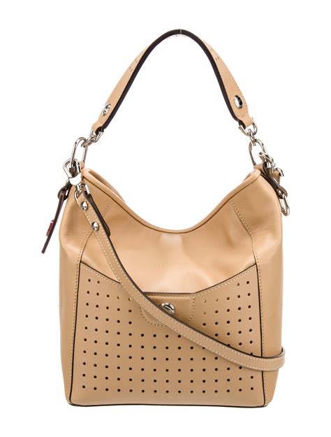 Longchamp Leather Shoulder Bag - Brown Shoulder Bags, Handbags ...