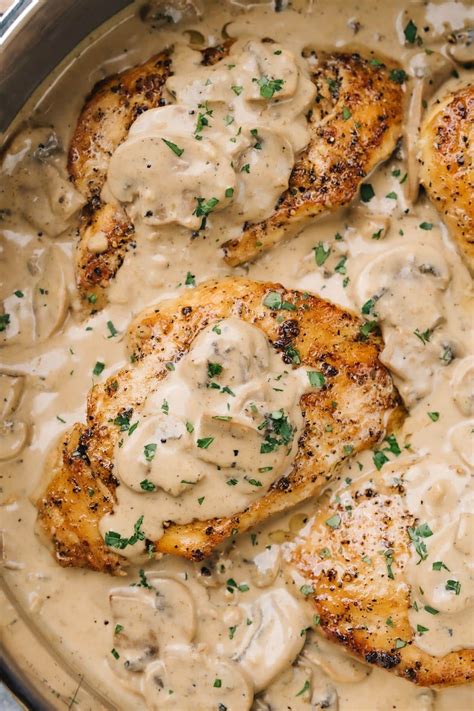 Creamy Mushroom Chicken - The Cooking Jar
