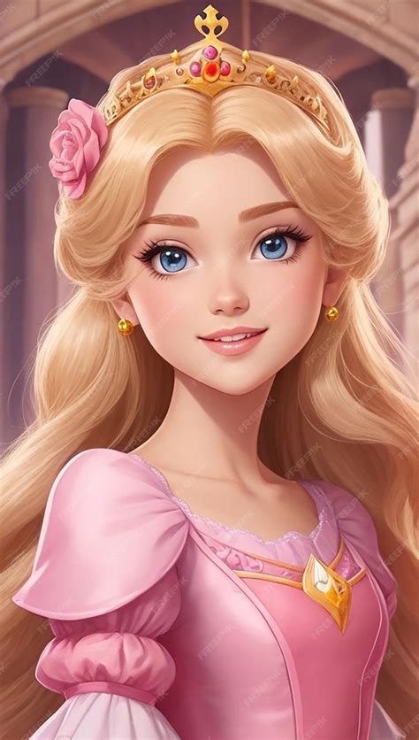 Premium AI Image | Beautiful princess cartoon character
