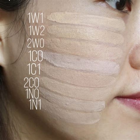 Color Test of Estee Lauder DW Liquid Foundation Sample 0N1/1W1/1N1/1C1 ...
