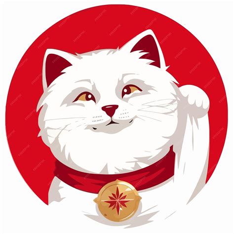 Premium Vector | Lucy cat gold coins illustration