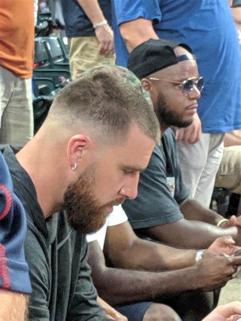 Great to have Travis Kelce cheering on the Royals in my section tonight