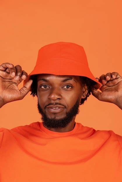 Free Photo | Front view man posing in studio