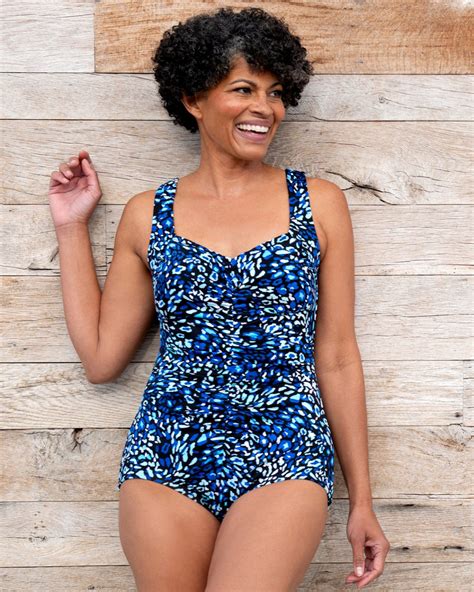 Maxine of Hollywood Electric Safari Spa Shirred Front Girl Leg One Pie