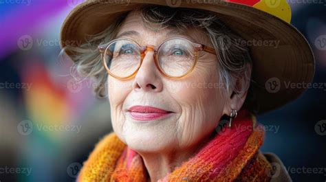 Senior gay lesbian LGBTQ aged having vacation and pride. 46618153 Stock