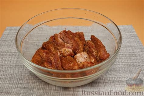Рецепт: Свиные рёбрышки, запечённые с картофелем и тыквой (в рукаве) на ...