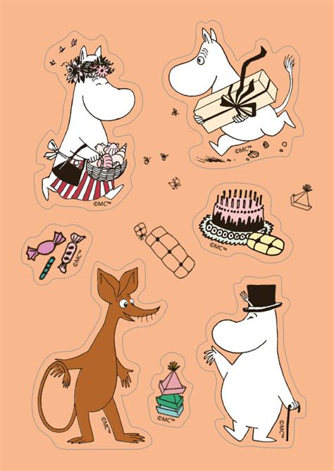 Sticker card Moomin - Party – Putinki