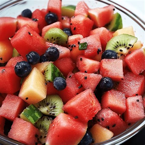 watermelon fruit salad  tasteful recipes