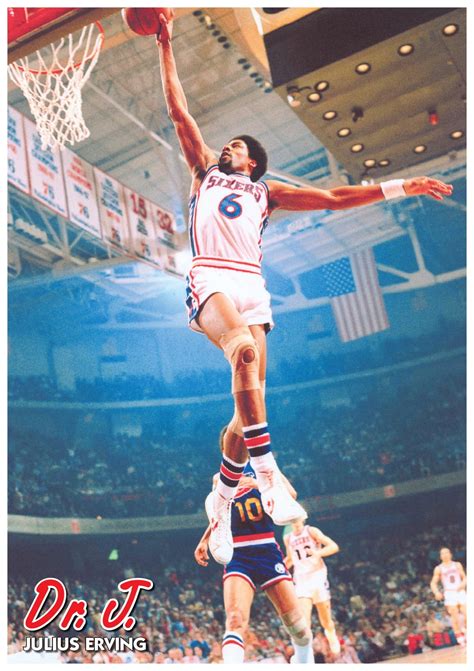 Dr. J Julius Erving Dunk Poster Print (24 X 36) - Walmart.com - Walmart.com