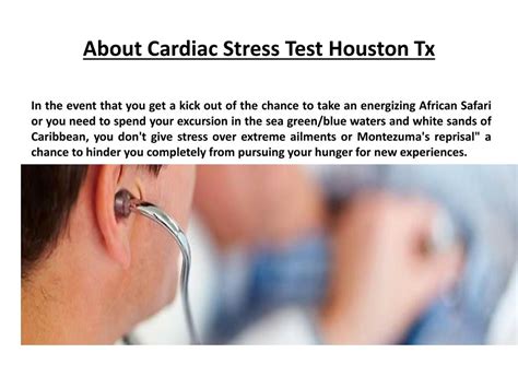 PPT - cardiac stress test houston tx PowerPoint Presentation, free
