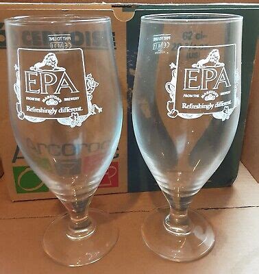 Marston's Brewery new Stemmed EPA refreshingly different pint glasses x ...