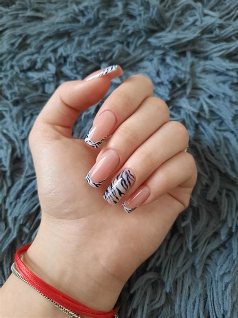 Френч,зебра | Elegant touch nails, Wow nails, Gel nails diy
