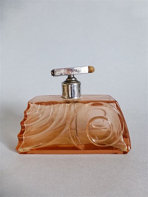 Antique Fragrance Perfume Bottle, Antique Pink Glass ,decorative Perfume Bottle ,art Deco Glass