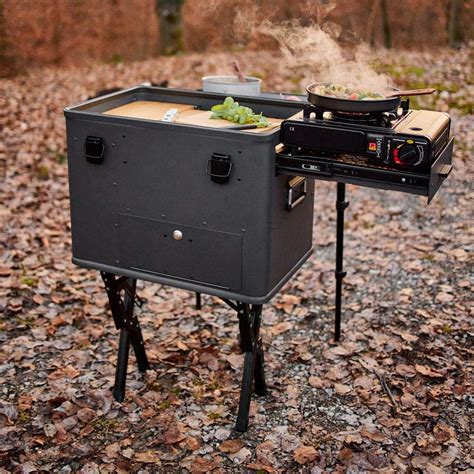 Szafka kempingowa KITCHENBOX, Przenośna kuchnia turystyczna, Box ...