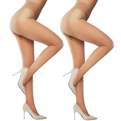 Yilanmy Womens Glitter Sheer Tights Sexy Sparkly Tights Shiny Shimmer