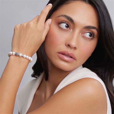 Maya Pearl Silver Station Bead Bracelet | LAGOS Jewelry