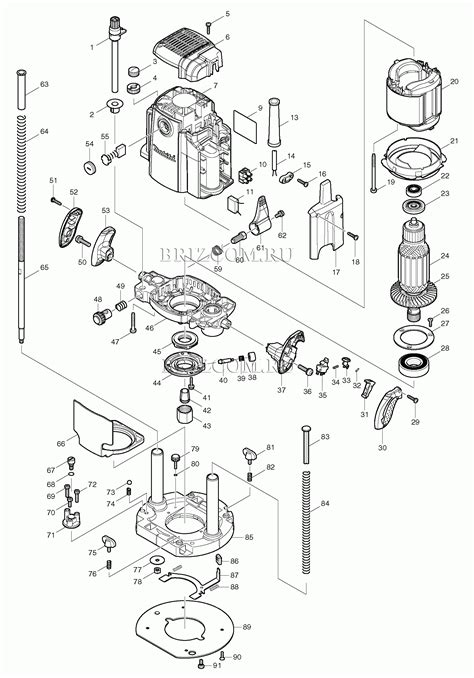 Запчасти для фрезера Makita RP 1801 | купить в Москве в интернет ...