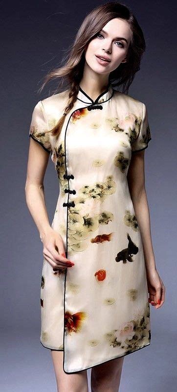 Modern wrap qipao | 唐装, ドレス, ファッション