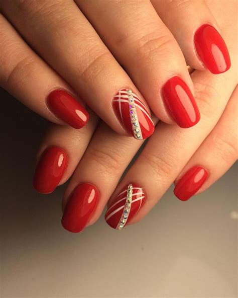 140+ Red Nail Art Designs 2018. Cute Nail Art Ideas for a Red Manicure ...