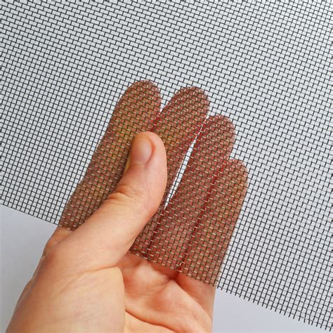 1.23mm Hole Galvanised Steel Fly Screen Mesh - 0.355mm Wire - 16 LPI