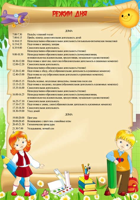 Официальный сайт детского сада № 86 г. Братска, Антошка - Режим дня