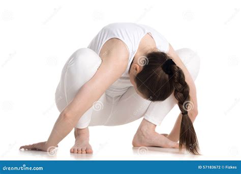 Squatting yoga Pose stock photo. Image of professional - 57183672