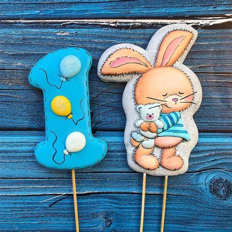 Имбирные пряники 🍪ПРЯНЯ🍪 on Instagram: “На первый годик🎂🍪# ...