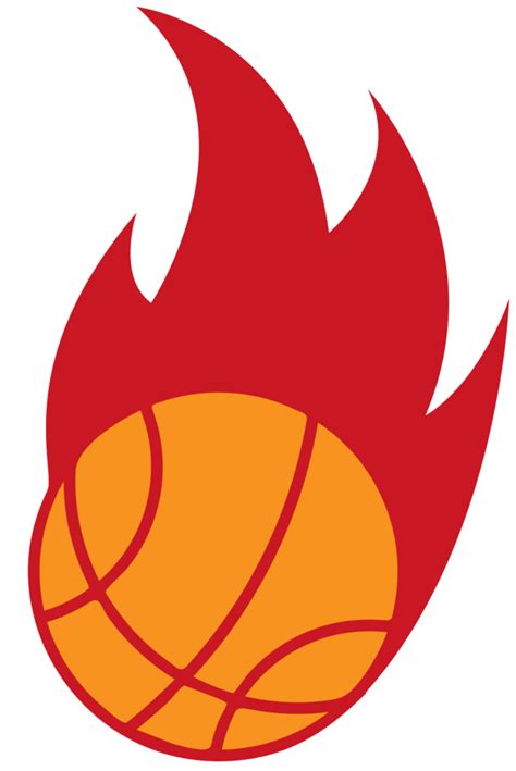 Basketball On Fire Logo