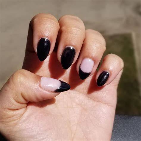 Second try at nude with black tips : r/RedditLaqueristas