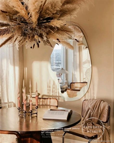 Состаренное зеркало асимметричной формы FineDeco купить в интернет ...