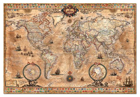 Puzzle Ősi világtérkép, 1 000 db | PuzzleMania.hu