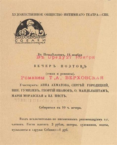 Литературный клуб "Бродячая собака": История создания. Открытие ...