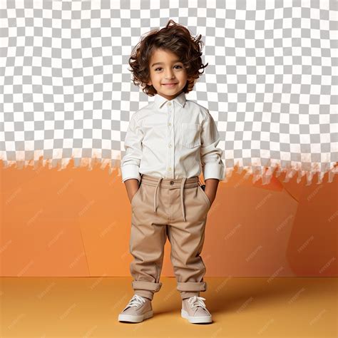 Premium PSD | A Jealous Preschooler boy with Wavy Hair from the