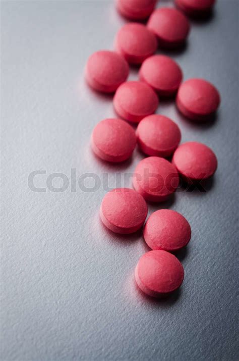 red tablets | Stock image | Colourbox