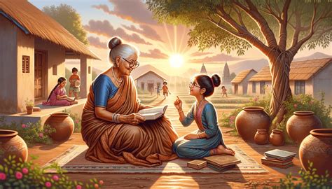 taught  grandmother  read class  english kaveri chapter