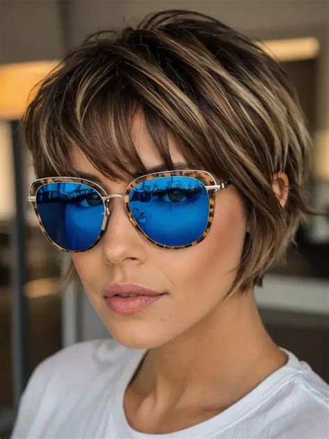 inspiring short haircut ideas   fresh   brown