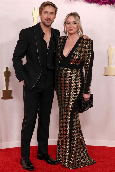 Ryan Gosling Wears Sparkle-Trimmed Gucci Suit for 2024 Oscars | Photos