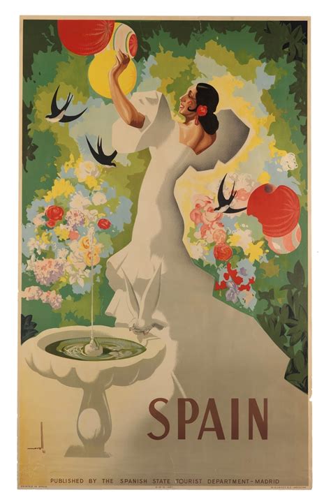 Spain Travel Poster Free Stock Photo - Public Domain Pictures