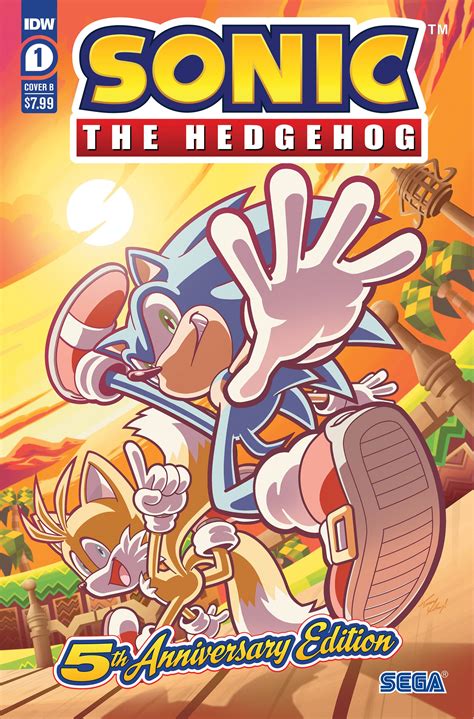 JAN231612 - SONIC THE HEDGEHOG #1 5TH ANNV ED CVR B YARDLEY - Previews