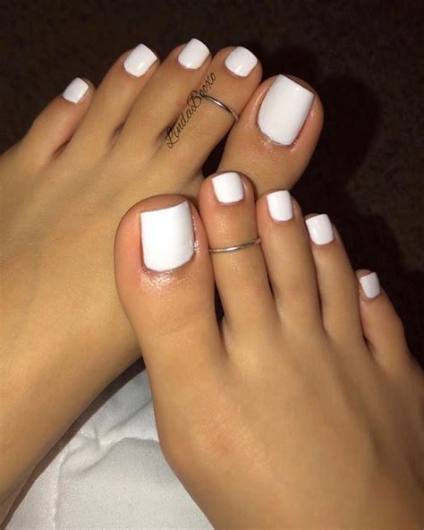 Toe Nails White, Gel Toe Nails, Acrylic Toe Nails, Pretty Toe Nails ...
